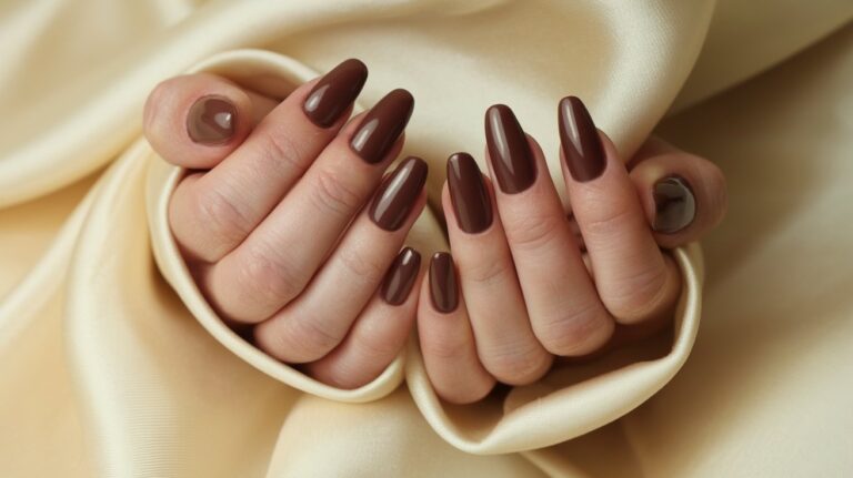 23 Chocolate Brown Nails Design