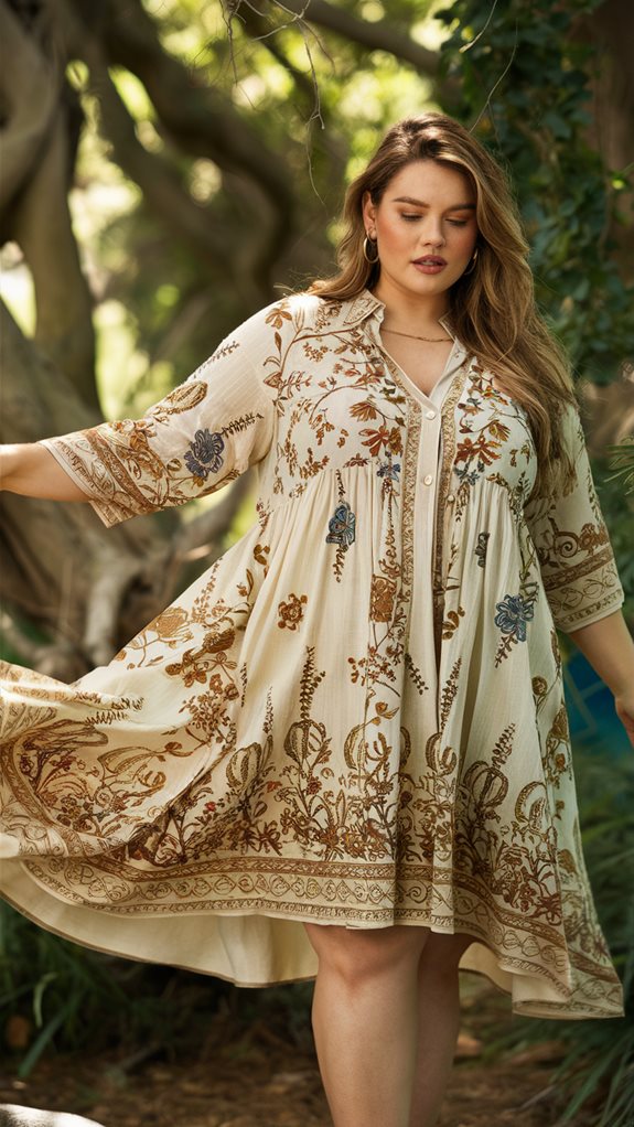 bohemian style tunic dress