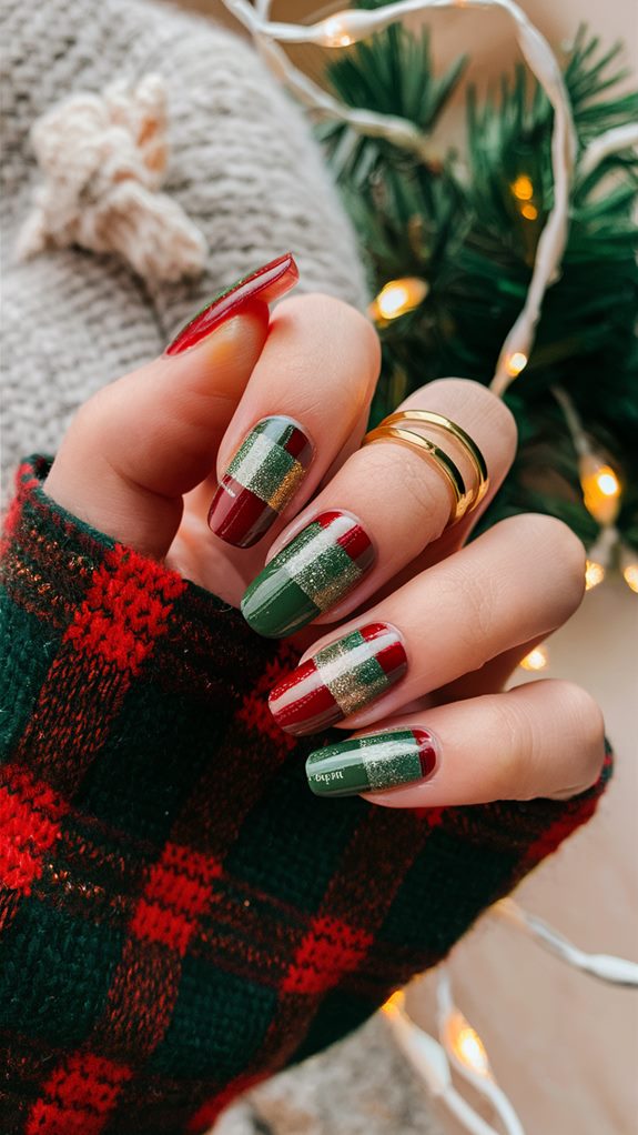 cheerful holiday tartan designs