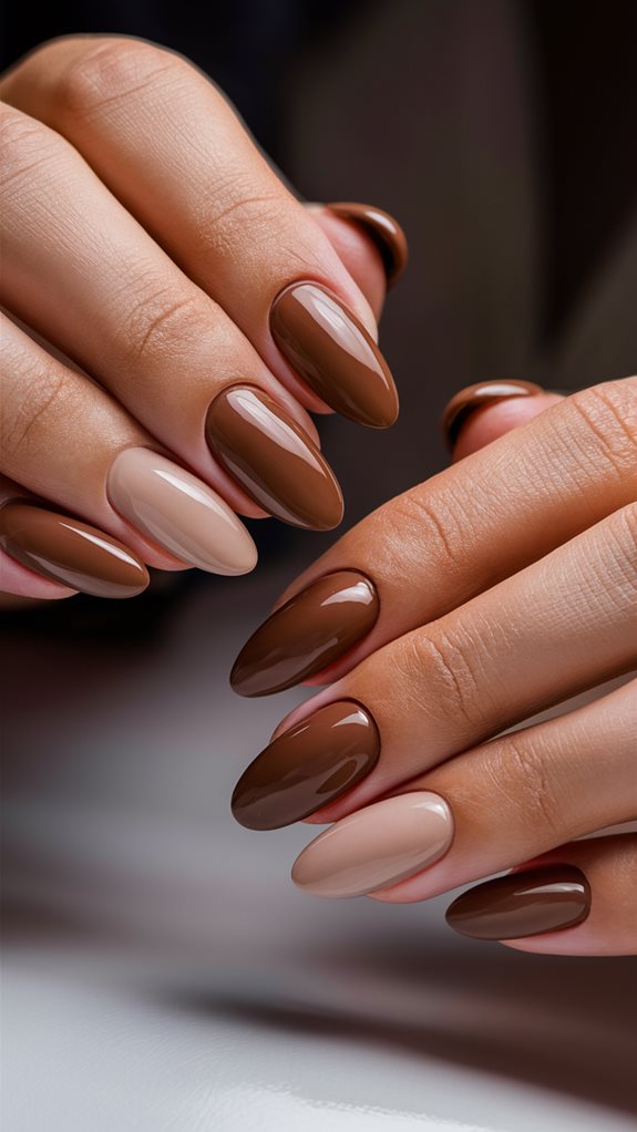 chocolate nude color palette