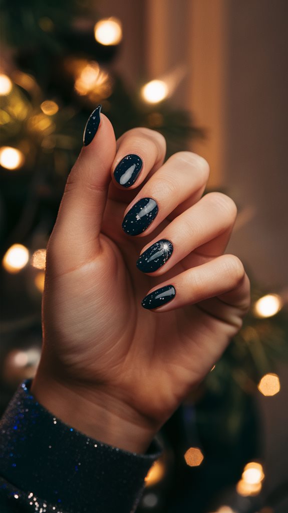 deep rich navy hue