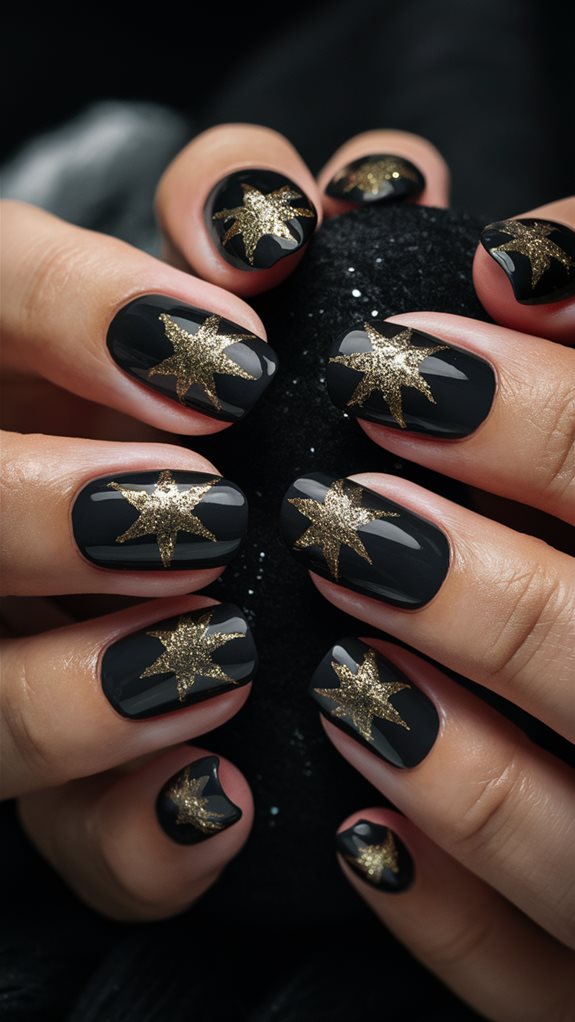 elegant black and gold