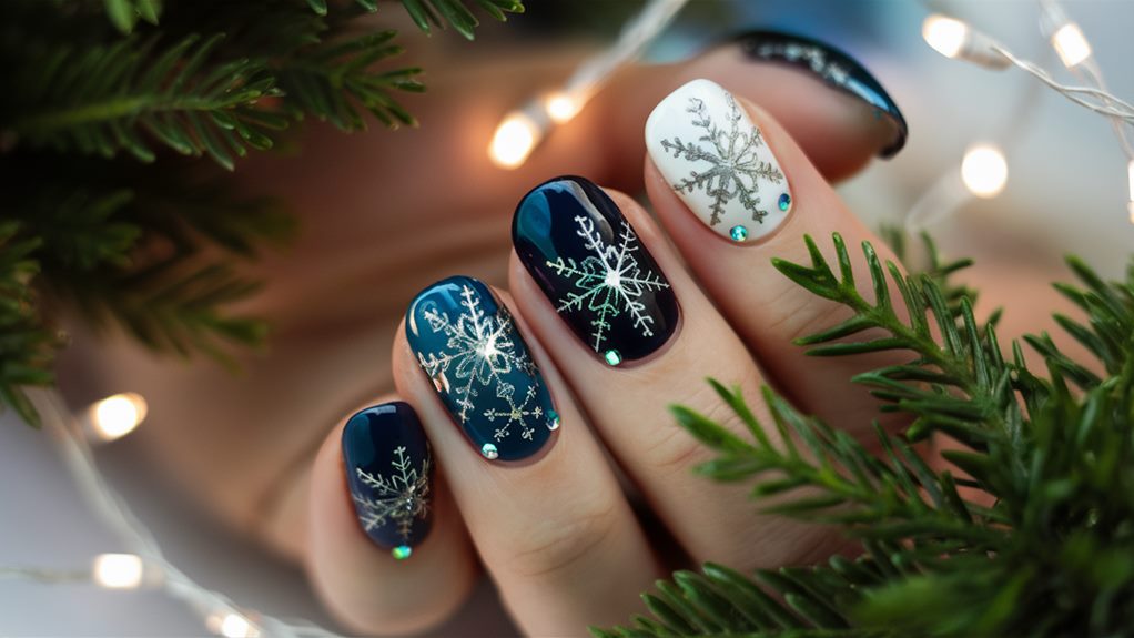 festive christmas nail designs