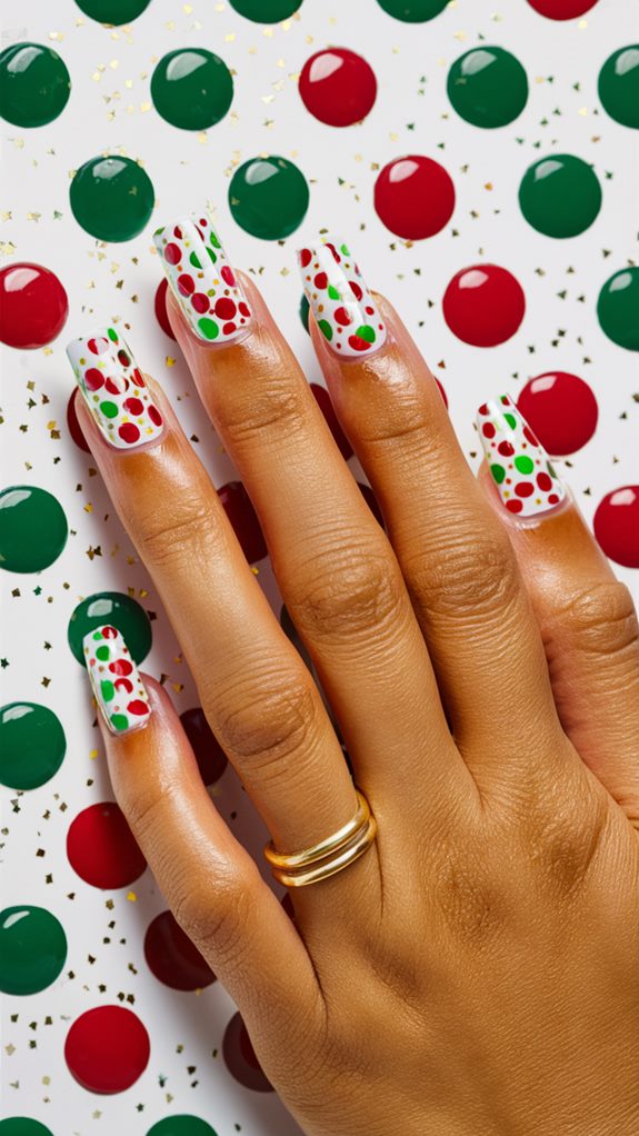 festive polka dot patterns