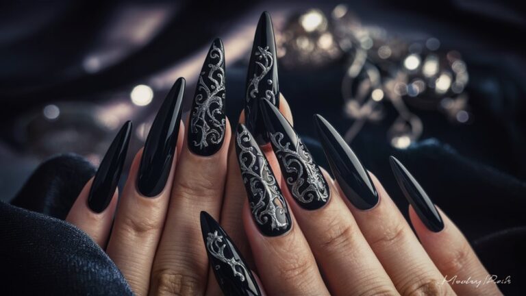 21 Black Witchy Nails for Spooky Charm