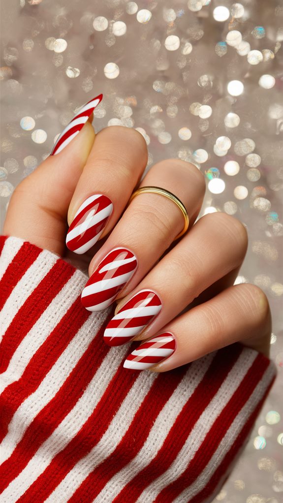 stylish holiday striped design