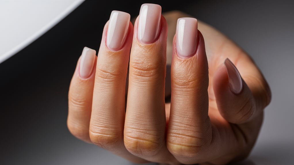 stylish short acrylic nails