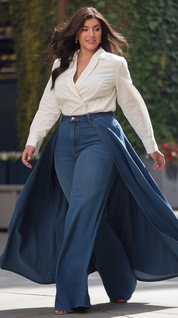 wide leg jeans popularity rise