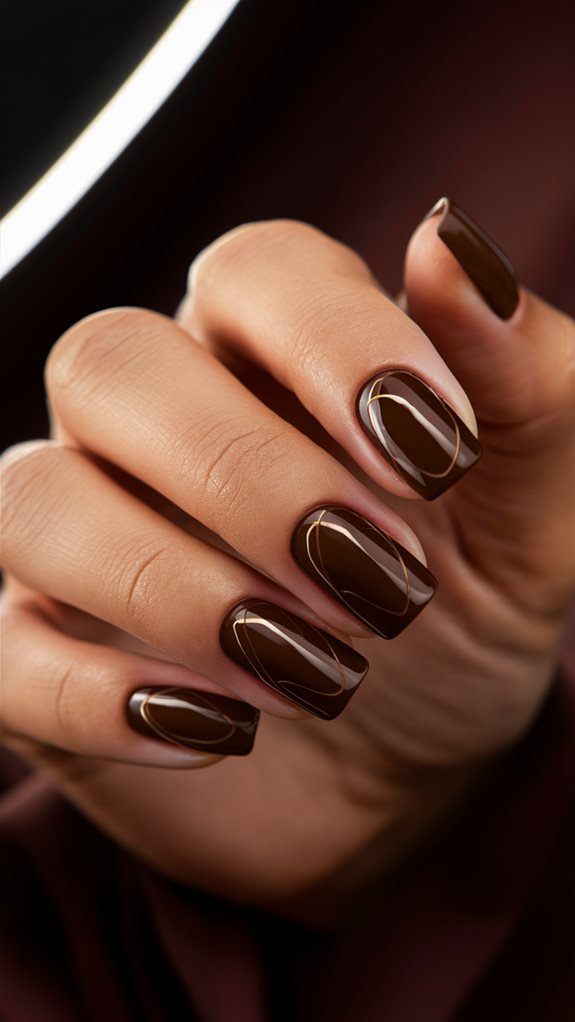 dark brown color contrast