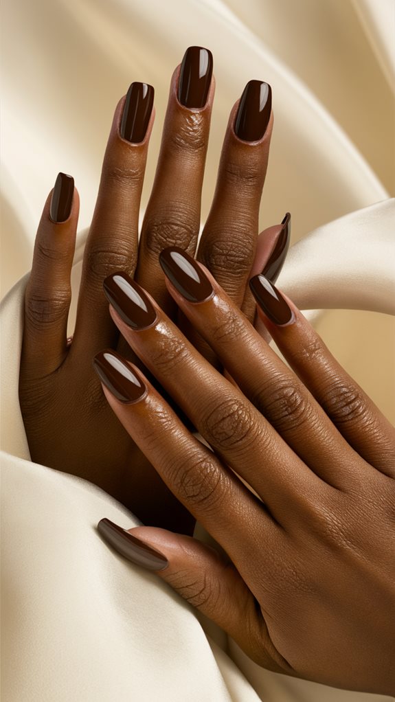 elegant brown and nude