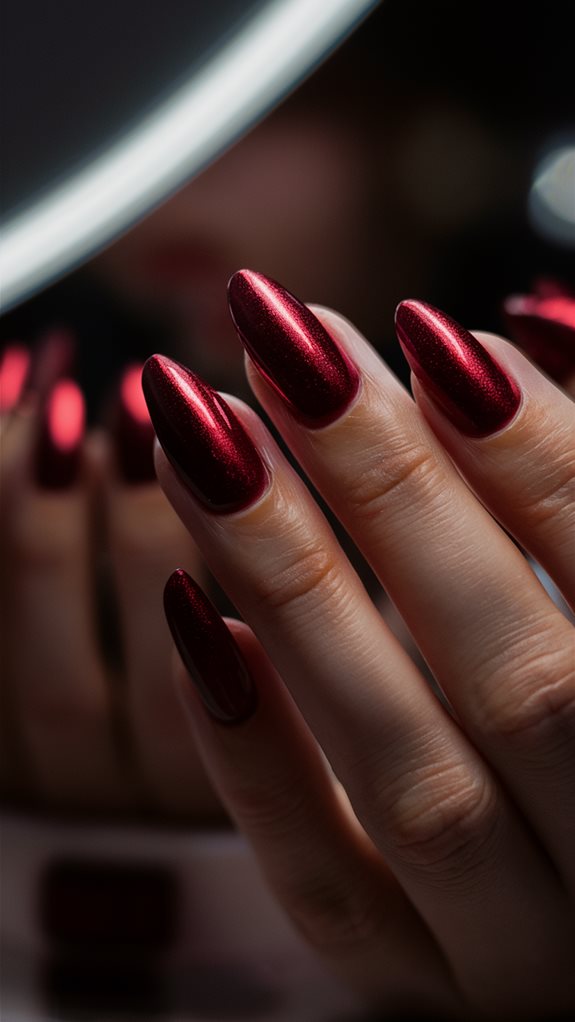 elegant deep red aesthetic