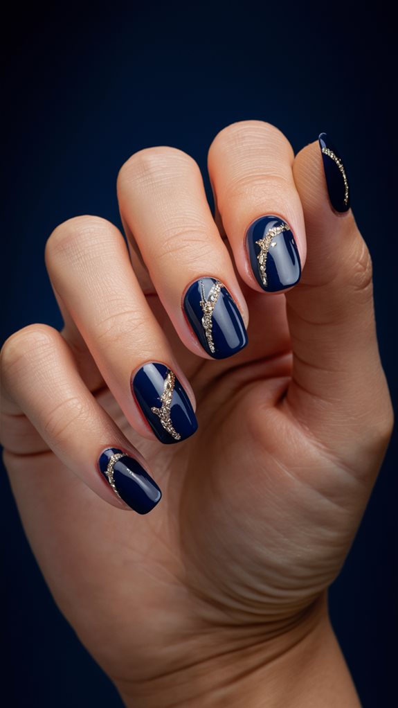 elegant navy gold theme