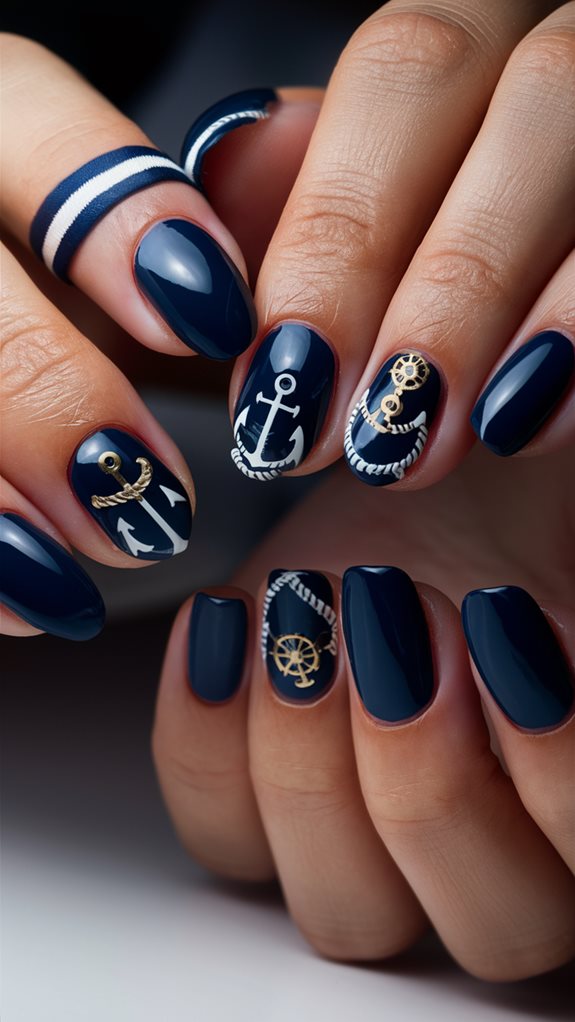 nautical navy design elements