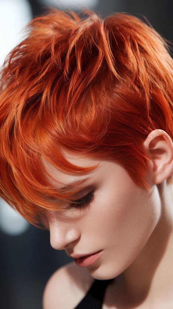 bold and vibrant hairstyle