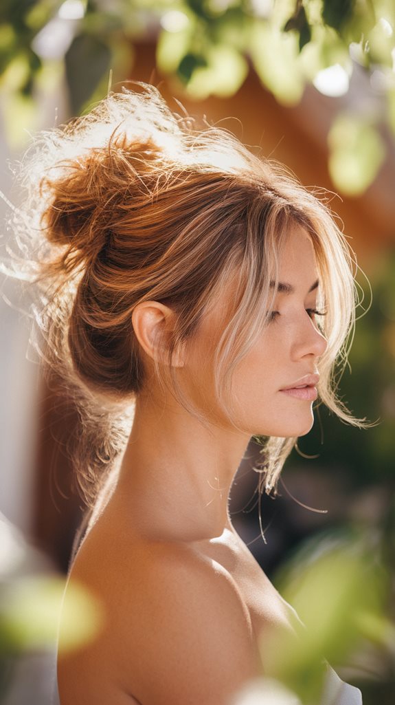 casual stylish hairdo choice