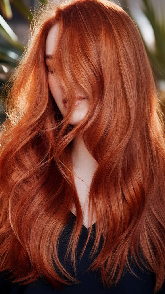 coppery red hair color