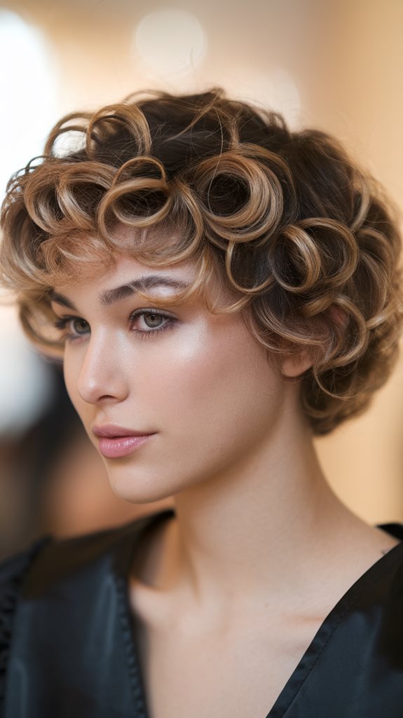 defined ringlets hairstyle cut