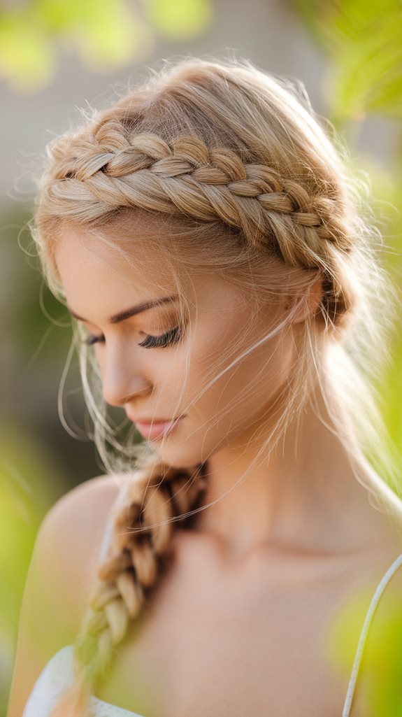 elegant braided hairstyle design