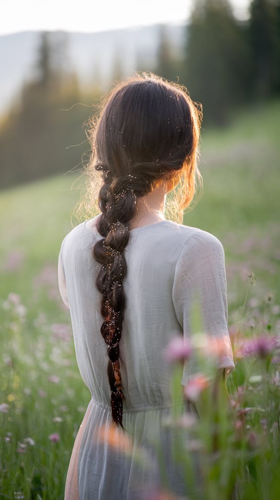 elegant cascading hair braid