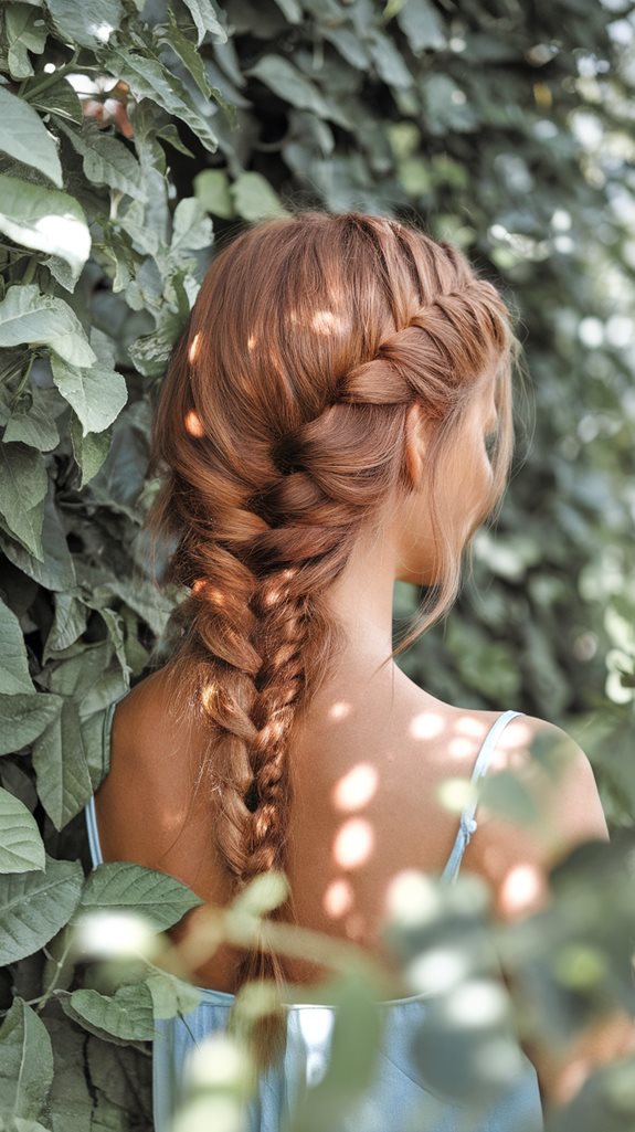 elegant cascading hair style