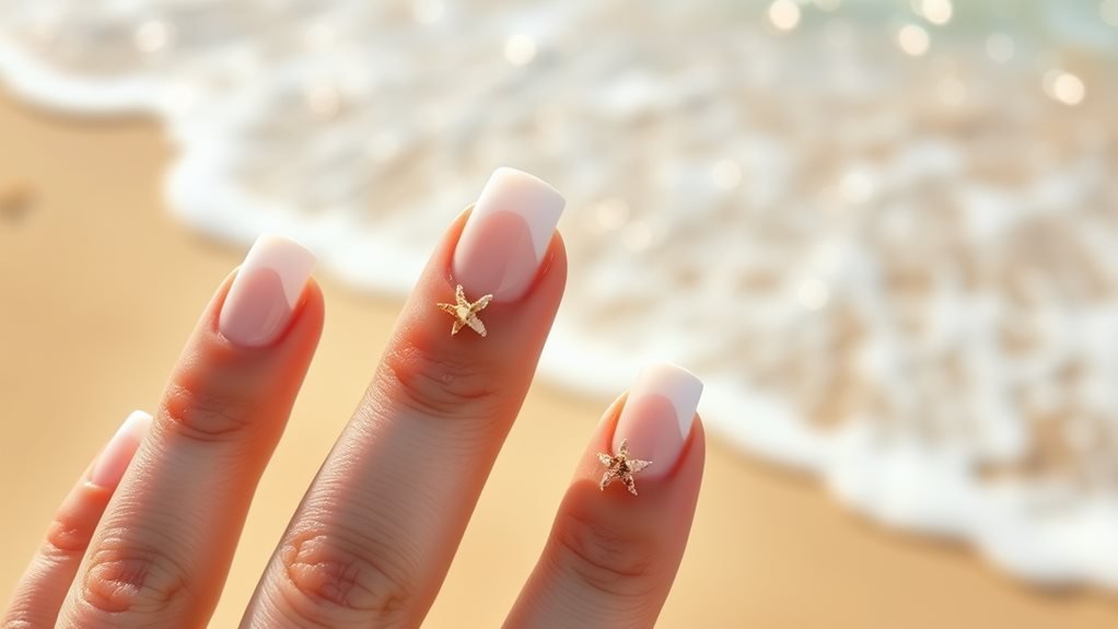 elegant french tip nails