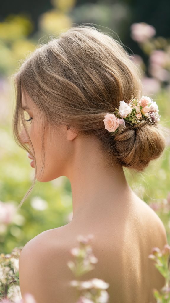 elegant low bun hairstyle