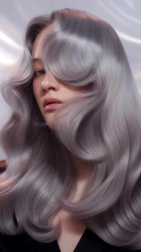 elegant metallic gray hue