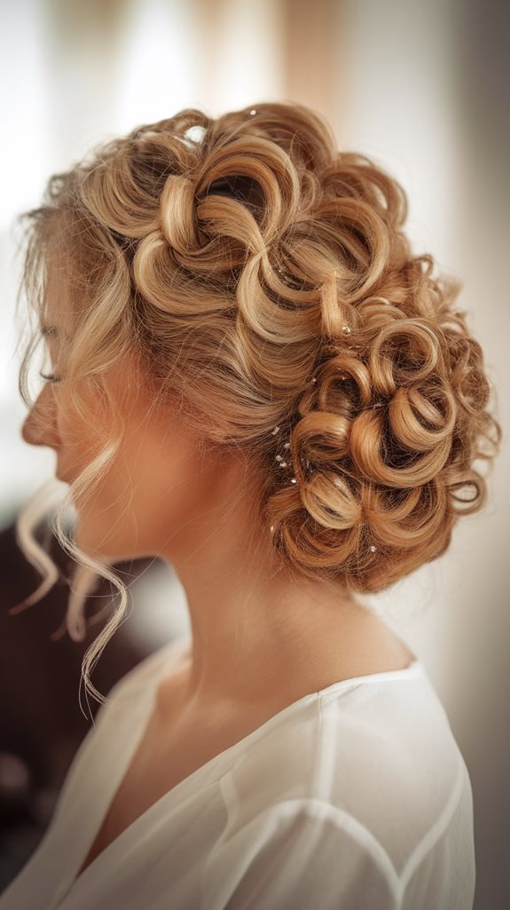 elegant twisted low bun