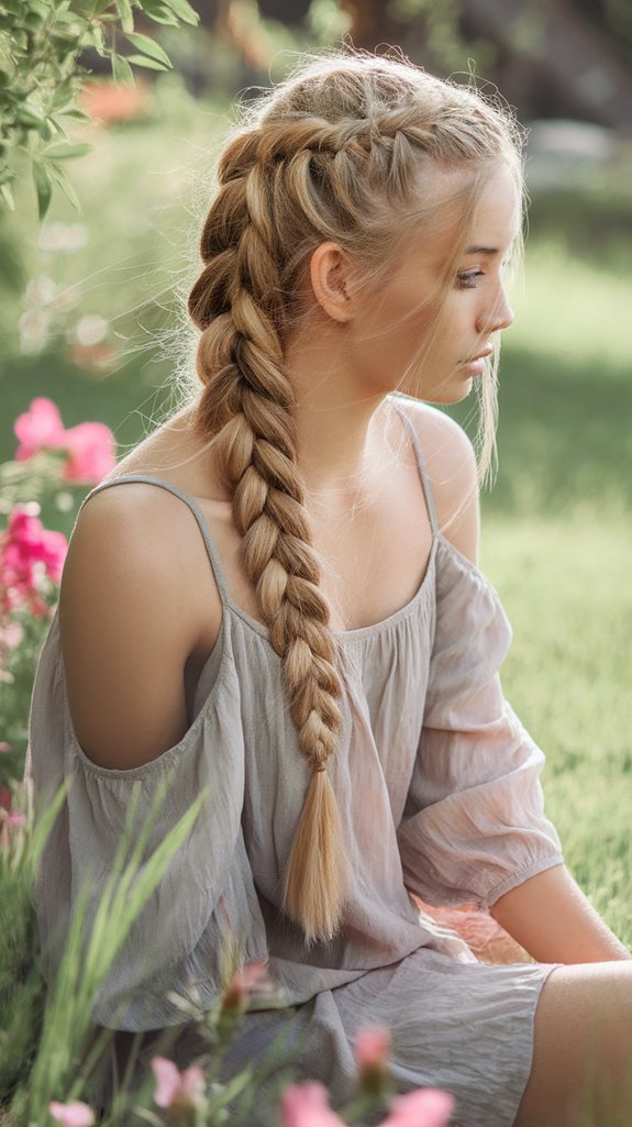 intricate woven hair style