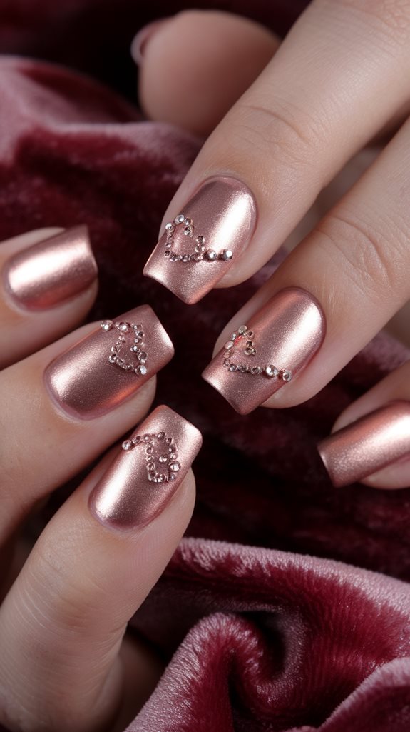 radiant pink metallic beauty