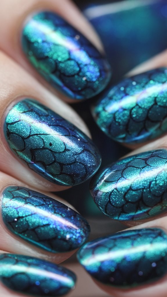 shimmering aquatic skin texture