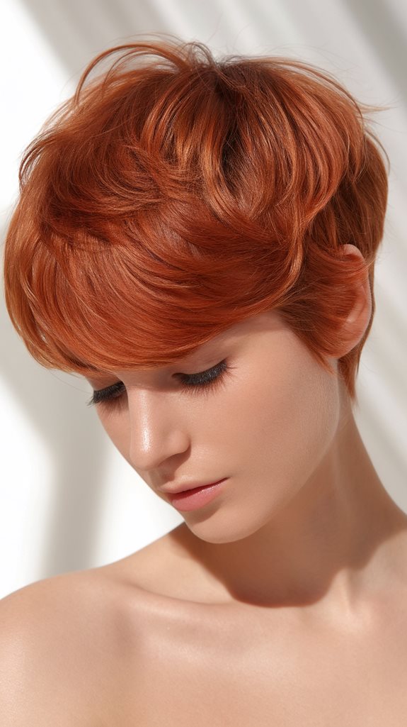 short auburn hairstyle trend