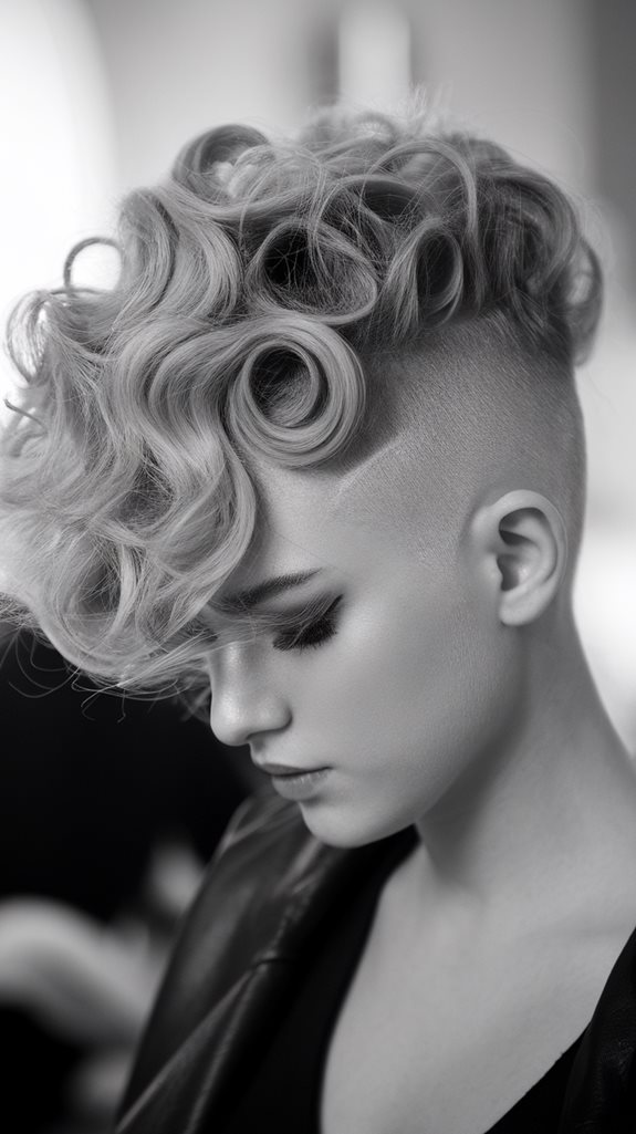 stylish curly hair cut