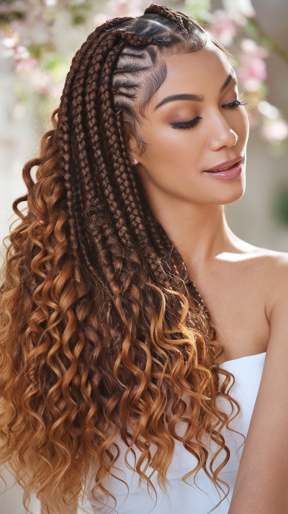 stylish intertwined braided hairstyle