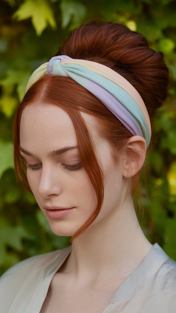 tuck headband for style