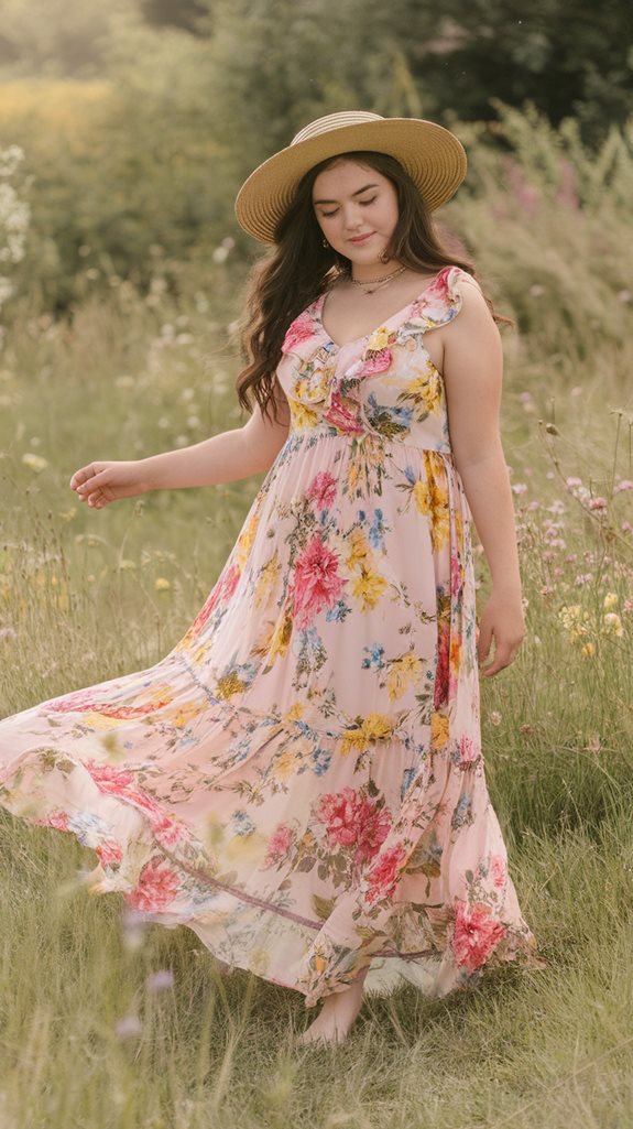 bohemian floral maxi dress