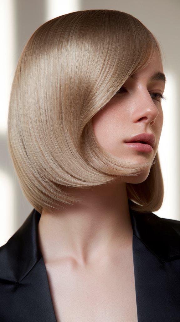 chic layered bob hairstyle