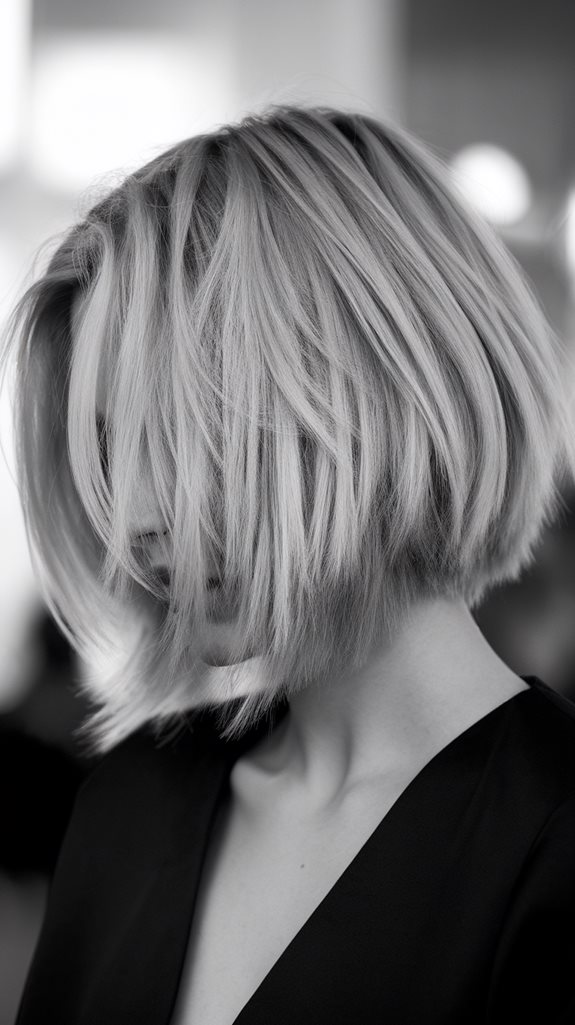 choppy bob hairstyle undercut