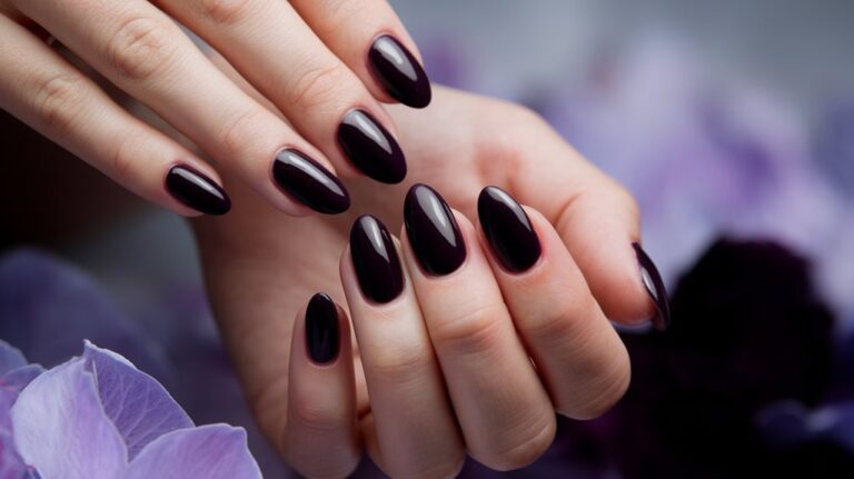 22 Dark Purple Nails Ideas