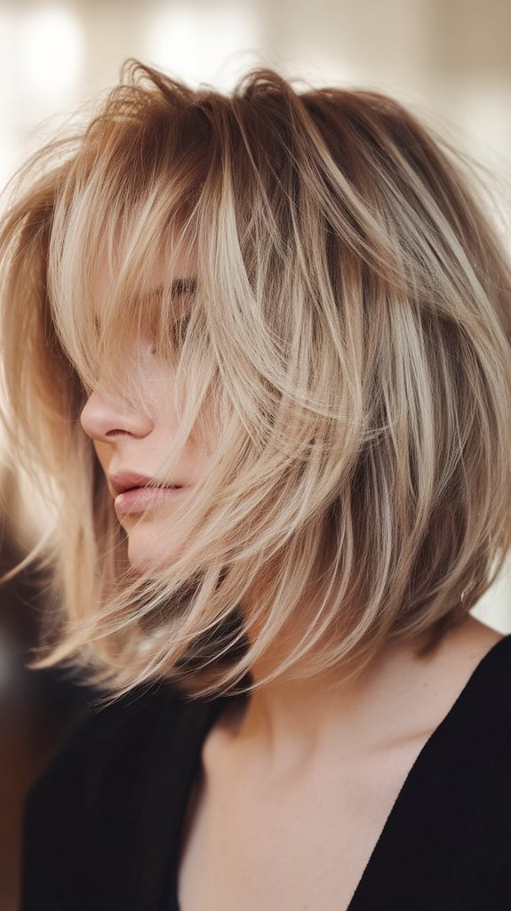 easy textured short hairstyle