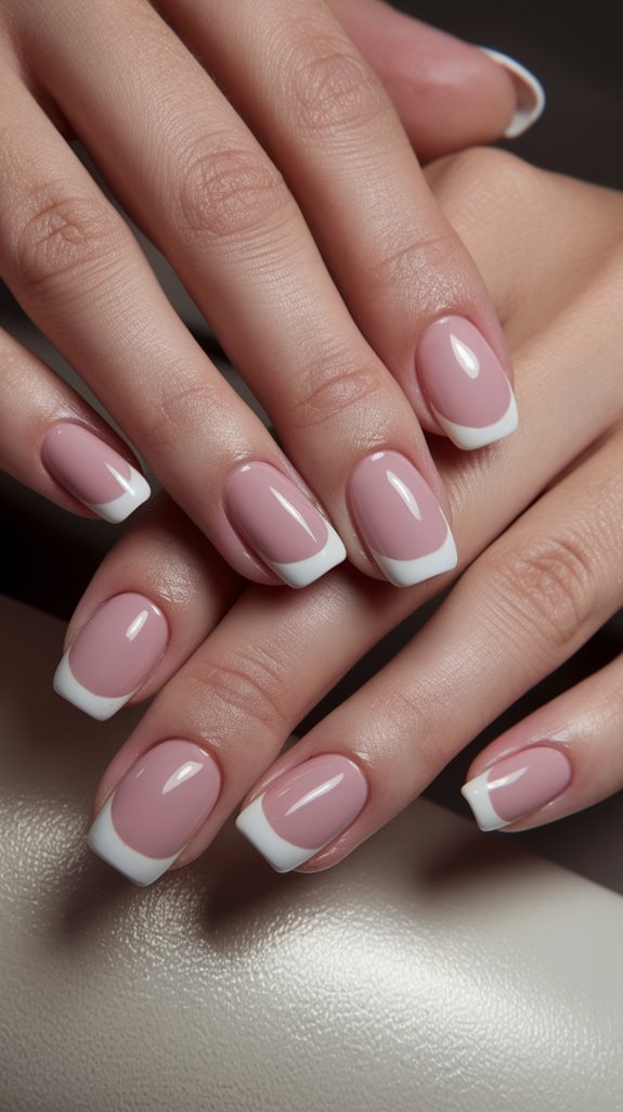 elegant manicure with contrast