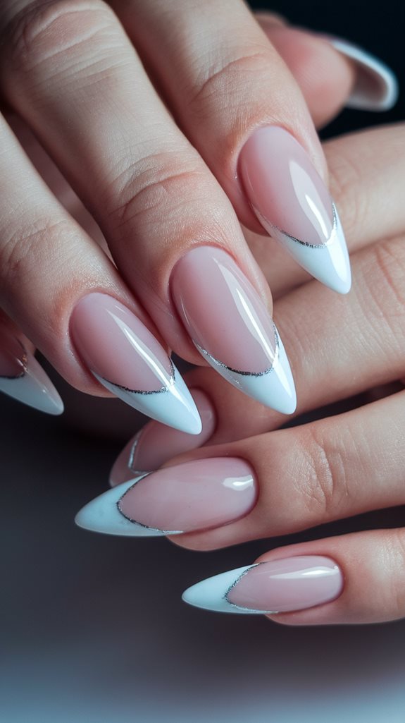 elegant pointed nail design