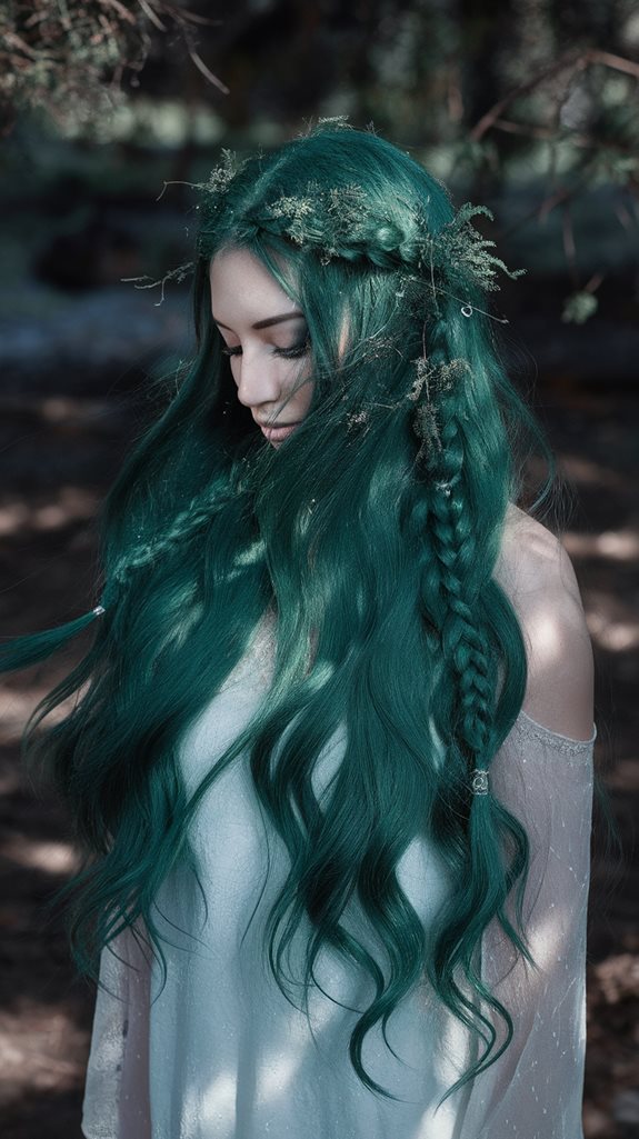 magical green hair enchantment