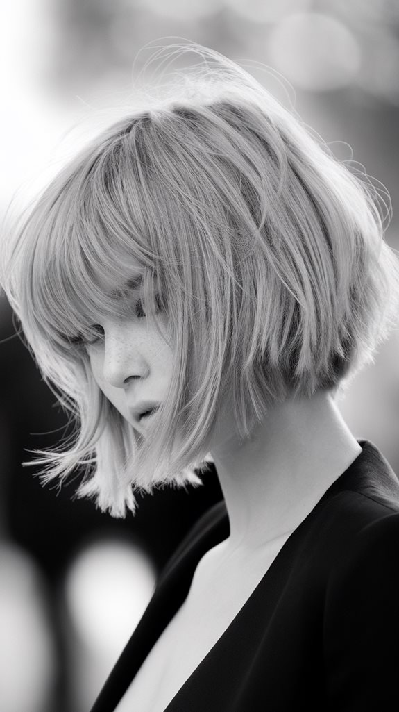 messy layered hairstyle cut