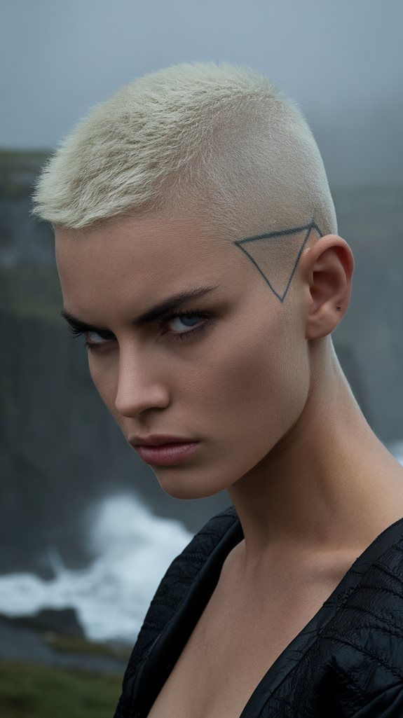 norse inspired short hairstyle