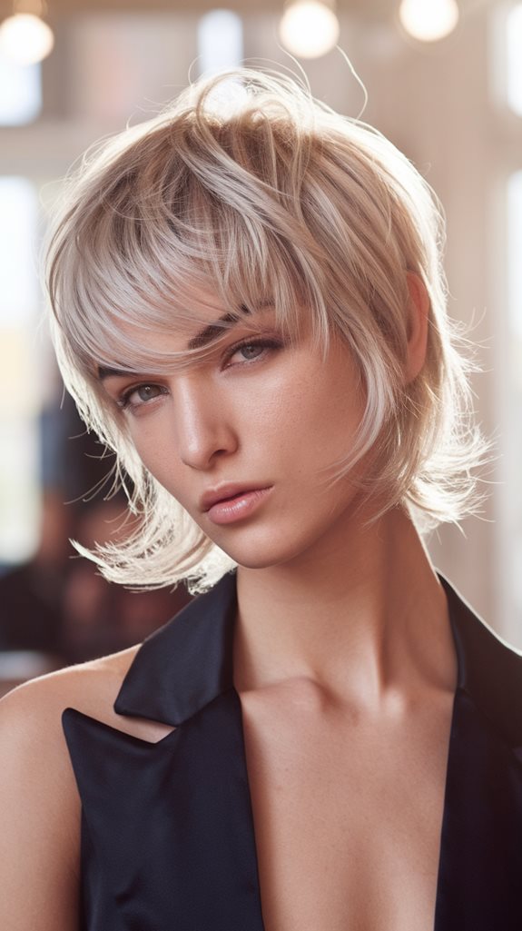 playful textured short hairstyle