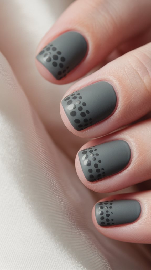 subtle grey dot design