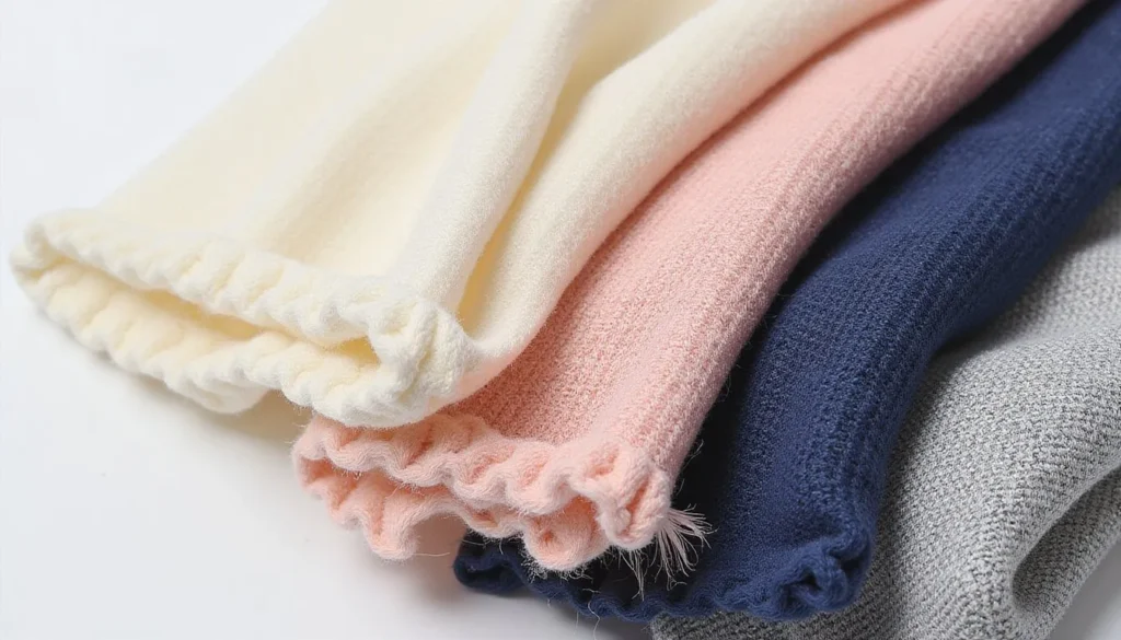 Close-up comparison of high-quality natural fabrics versus synthetic materials showing texture and drape differences that affect expensive appearance