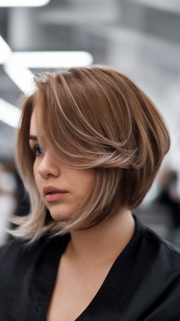 choppy layered inverted bob