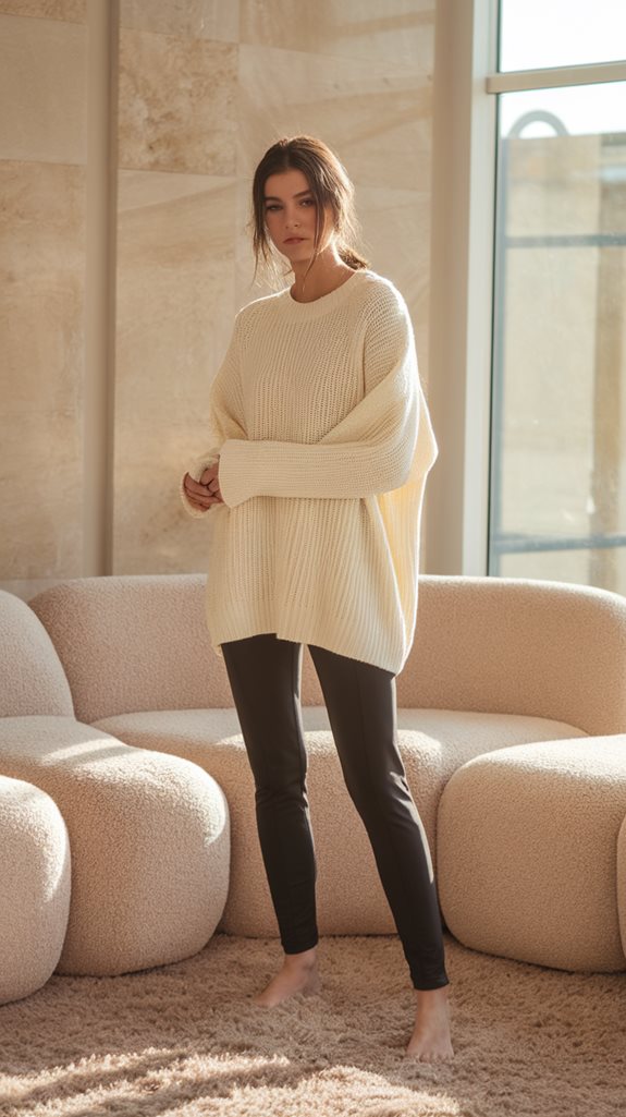 comfortable knitwear outfit combo